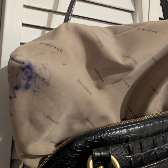 Brahmin Louise Rose Satchel in Black - Picture 15 of 16